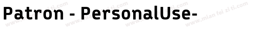 Patron - PersonalUse字体转换
